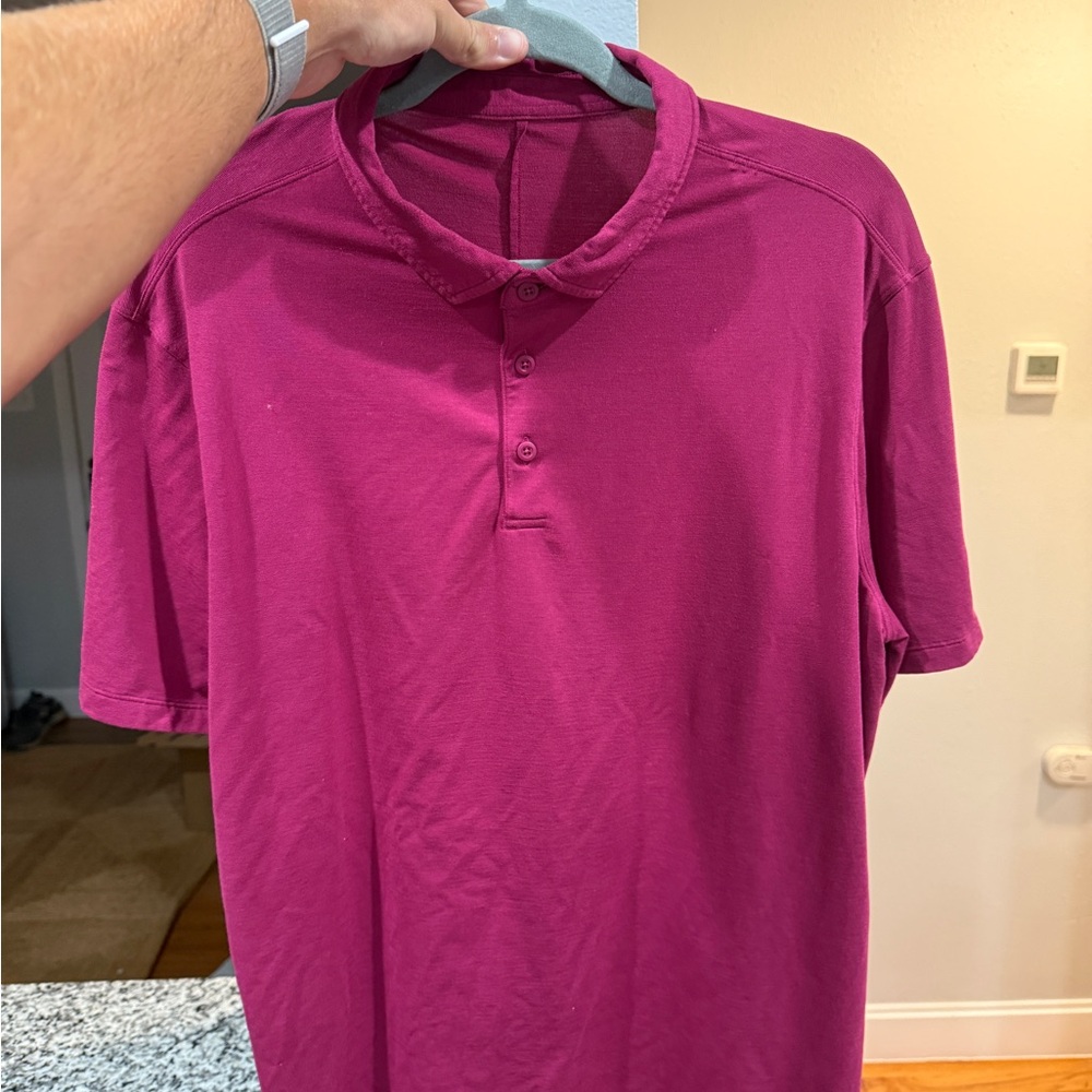 lululemon athletica Men's Fuchsia Polo Shirt
